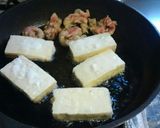 揚げ出し豆腐　豚肉とともに作り方4写真