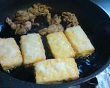 揚げ出し豆腐　豚肉とともに作り方5写真