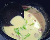 餃子の皮で！豆乳スープの生パスタ作り方2写真