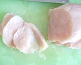 簡単♪しっとり柔らかい鶏胸肉しゃぶしゃぶ作り方1写真