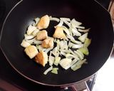 簡単パッとお洒落♡ｶﾌｪ風 洋風親子丼作り方3写真