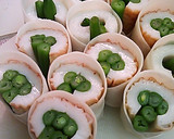ちくわといんげんギョウザ皮焼き作り方3写真