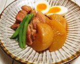 味しみる　とろ～っと大根と豚バラの煮物作り方10写真