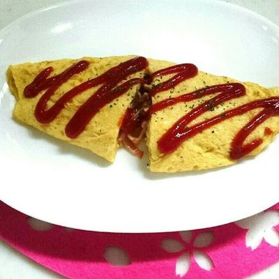 はむたまおむれつページ I'm Made of Sugar! - Chihiro's food blog: Fuwatama Omelette