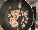 かぼちゃの煮物にそぼろをのせたやつ。作り方2写真