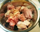 鶏モモの玉ねぎと醤油にんにく焼作り方1写真