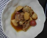 里いもとソーキの煮物作り方2写真