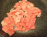 豚肉とかぼちゃ☆めんつゆ味噌彩り炒め作り方3写真