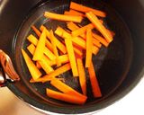 人参とじゃがいもの豚肉巻き作り方1写真