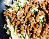 超ヘルシー！野菜てんこ盛り納豆お好み焼き作り方7写真