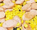 魚肉ソーセージと、冷凍コーンで簡単一品!作り方4写真