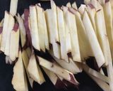サツマイモとピーナッツの豆板醤炒め作り方2写真