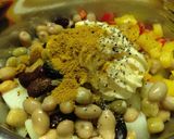 カレー風味の豆入りゴロゴロポテトサラダ作り方4写真