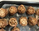 れんこんの豚ひき肉挟み焼き作り方6写真