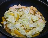 鮭とキャベツの味噌炒め(中性脂肪LDL)作り方2写真