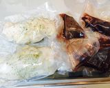 冷凍庫保存具材でワカモレチキントースト作り方1写真