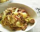 簡単に美味しく♪鶏肉とキャベツのパスタ作り方11写真