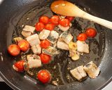 いわしとトマトの紫蘇香るペペロンチーノ作り方5写真