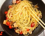 いわしとトマトの紫蘇香るペペロンチーノ作り方6写真