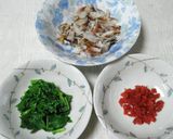 彩り綺麗☆ゆかり入りアジの干物チャーハン作り方1写真
