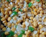 コーンと野菜の炒め（お弁当のすき間）作り方3写真