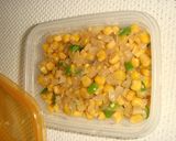 コーンと野菜の炒め（お弁当のすき間）作り方4写真