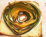 野菜の花びらトースト作り方4写真