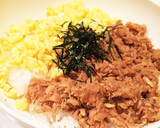 簡単♡甘しょっぱいツナと卵の和風そぼろ丼作り方5写真