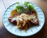 和風トンテキ☆新玉たっぷりソース♪作り方8写真