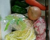 春キャベツのたっぷり野菜炒め♪作り方1写真