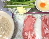 春の旬♡みずみずしいアスパラ肉巻きカツ作り方1写真