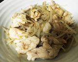 手抜きレシピ！もやしと鶏の蒸しポン作り方4写真