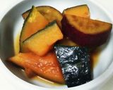 簡単！カボチャとさつまいもの煮物★作り方3写真