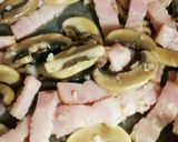 きのことベーコンドライトマトの春パスタ♥作り方4写真