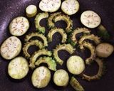 沖縄県産野菜でゴーヤのピザトースト作り方4写真