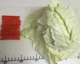 お弁当におつまみに☆キャベツの三角春巻き作り方1写真