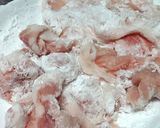 豚肉の唐揚げ　山海ぶしのせ作り方1写真