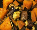 ご飯がすすむ！カボチャと茄子の挽肉炒め煮作り方7写真
