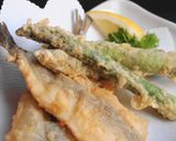 お家割烹♪サヨリとアスパラの天ぷら作り方7写真