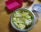 キャベツ居酒屋お通し風サラダ弁当作り方1写真