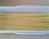 鶏胸肉とたけのこ・ふきのとうの春パスタ作り方5写真