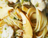 鶏胸肉とたけのこ・ふきのとうの春パスタ作り方12写真