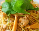 鶏胸肉とたけのこ・ふきのとうの春パスタ作り方13写真