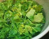 ＊白菜の花のごま和え＊作り方1写真