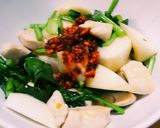 かぶと鶏ささみのラー油あえ　簡単！作り方4写真