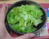 磯じまん「山海ぶし」でキャベツサラダ作り方1写真