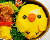 簡単 キャラ弁 ✾ ぴよぴよオムライス作り方8写真