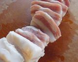 豚バラ肉のしそ巻き 山椒味噌風味作り方1写真