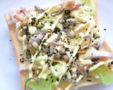 豚肉×ブロ茎×白菜芯のスパイシートースト作り方8写真
