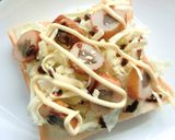 ざく切キャベ×ごぼ天のスパイシートースト作り方4写真